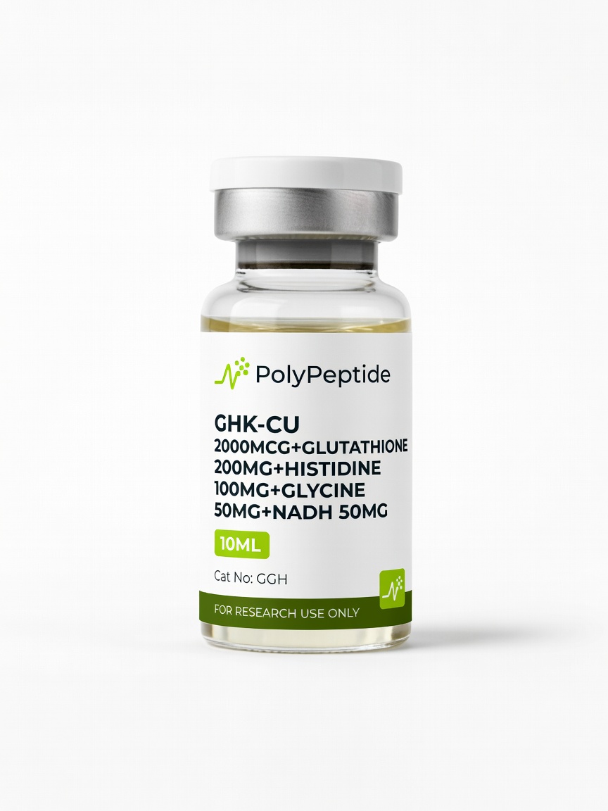 GHK-CU 2000mcg+Glutathione 200mg+Histidine 100mg+Glycine 50mg+NADH 50mg product photo